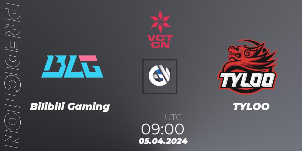 Pronósticos Bilibili Gaming - TYLOO. 05.04.24. VALORANT Champions Tour China 2024: Stage 1 - Group Stage - VALORANT
