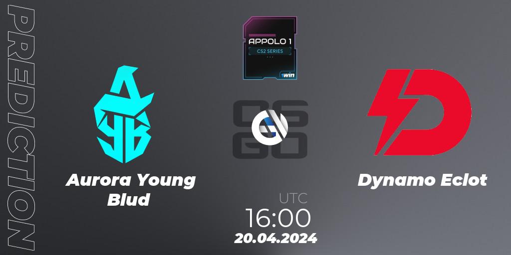 Pronósticos Aurora Young Blud - Dynamo Eclot. 20.04.24. Appolo1 Series: Phase 1 - CS2 (CS:GO)