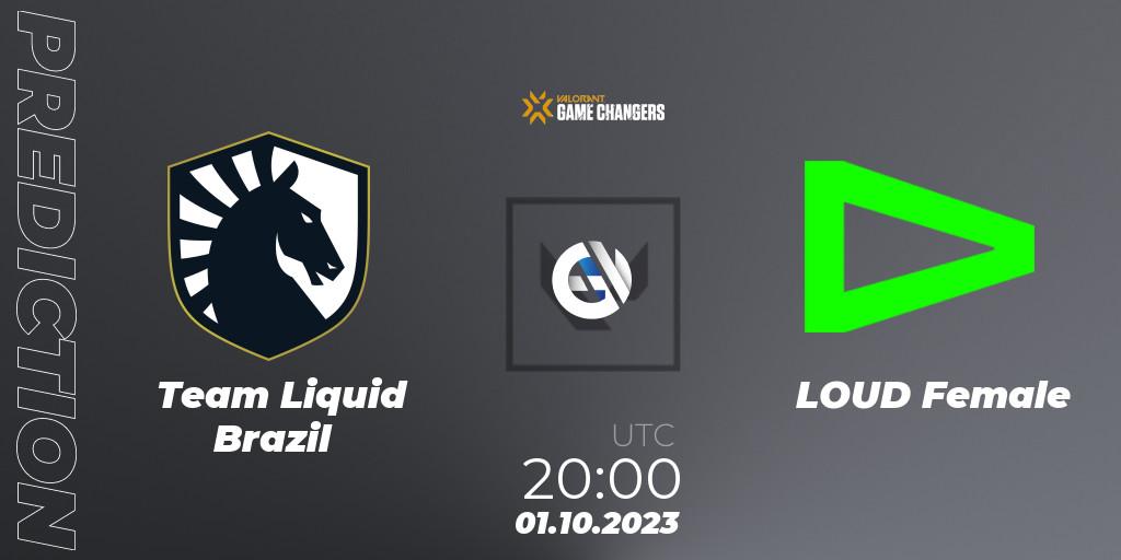 Pronósticos Team Liquid Brazil - LOUD Female. 01.10.23. VCT 2023: Game Changers Brazil Series 2 - VALORANT