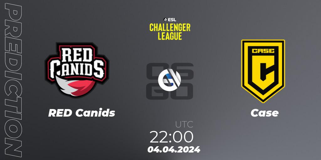 Pronósticos RED Canids - Case. 04.04.24. ESL Challenger League Season 47: South America - CS2 (CS:GO)