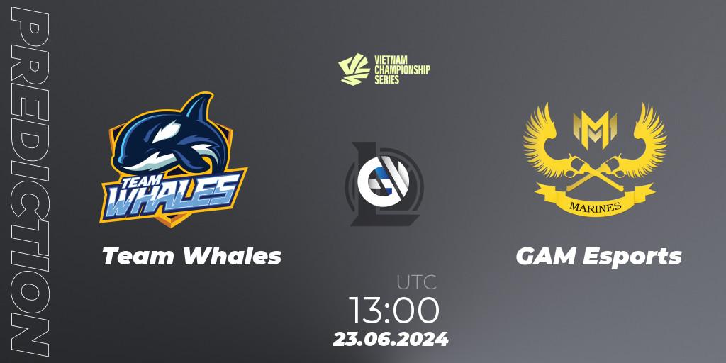 Pronósticos Team Whales - GAM Esports. 19.07.2024 at 13:00. VCS Summer 2024 - Group Stage - LoL
