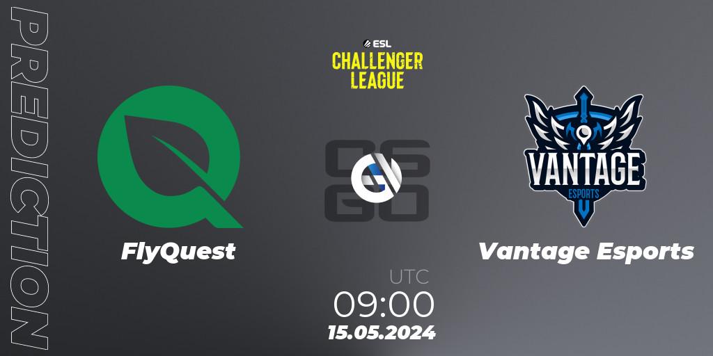 Pronósticos FlyQuest - Vantage Esports. 15.05.2024 at 09:00. ESL Challenger League Season 47: Oceania - Counter-Strike (CS2)