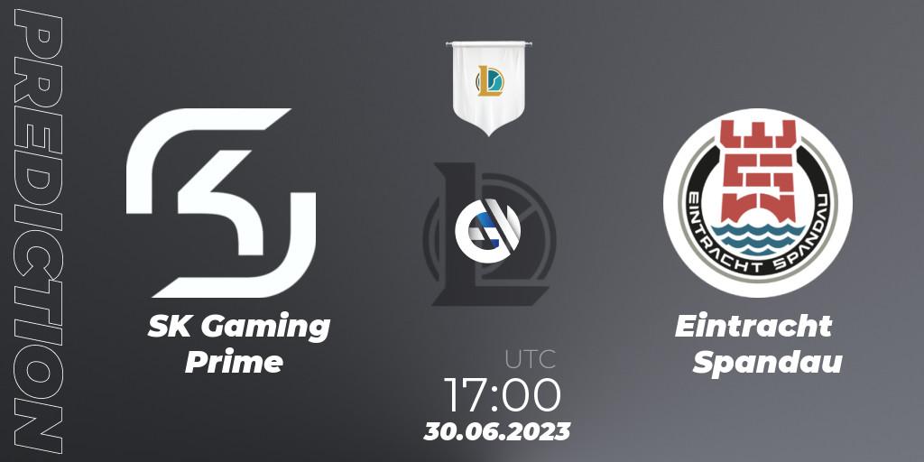 Pronósticos SK Gaming Prime - Eintracht Spandau. 30.06.2023 at 17:00. Prime League Summer 2023 - Group Stage - LoL