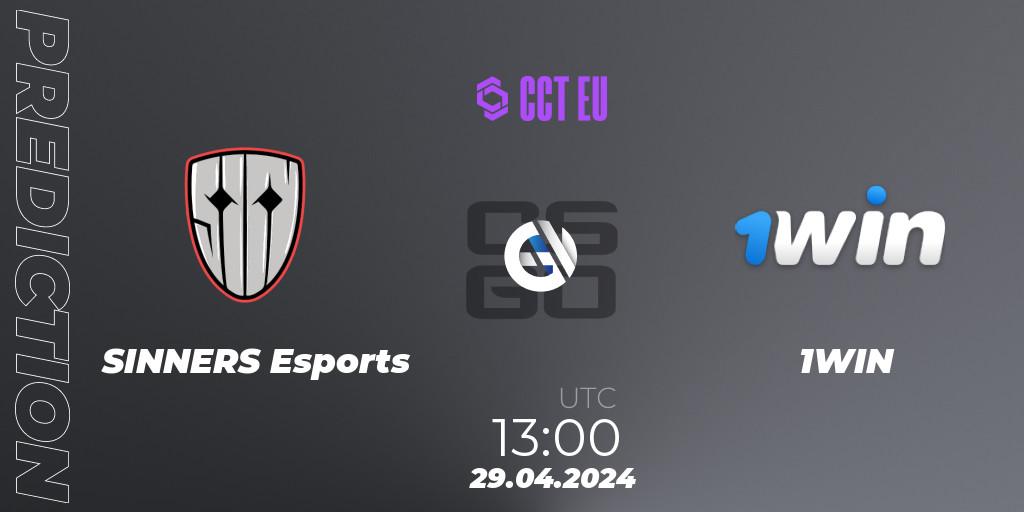 Pronósticos SINNERS Esports - 1WIN. 29.04.2024 at 13:15. CCT Season 2 Europe Series 1 - Counter-Strike (CS2)