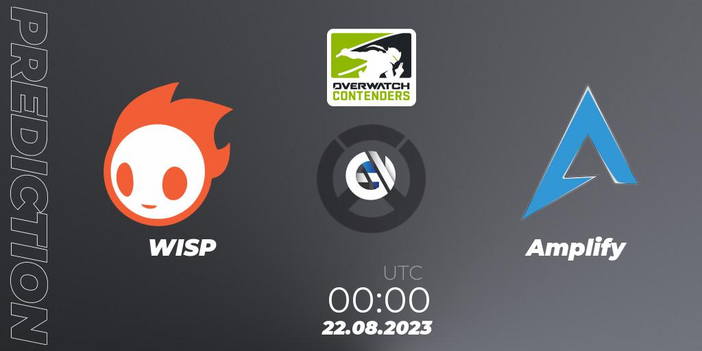 Pronósticos WISP - Amplify. 22.08.2023 at 00:00. Overwatch Contenders 2023 Summer Series: North America - Overwatch