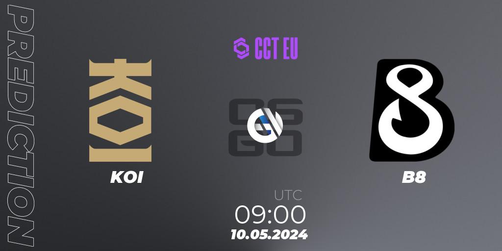 Pronósticos KOI - B8. 09.05.2024 at 09:00. CCT Season 2 Europe Series 2 - Counter-Strike (CS2)