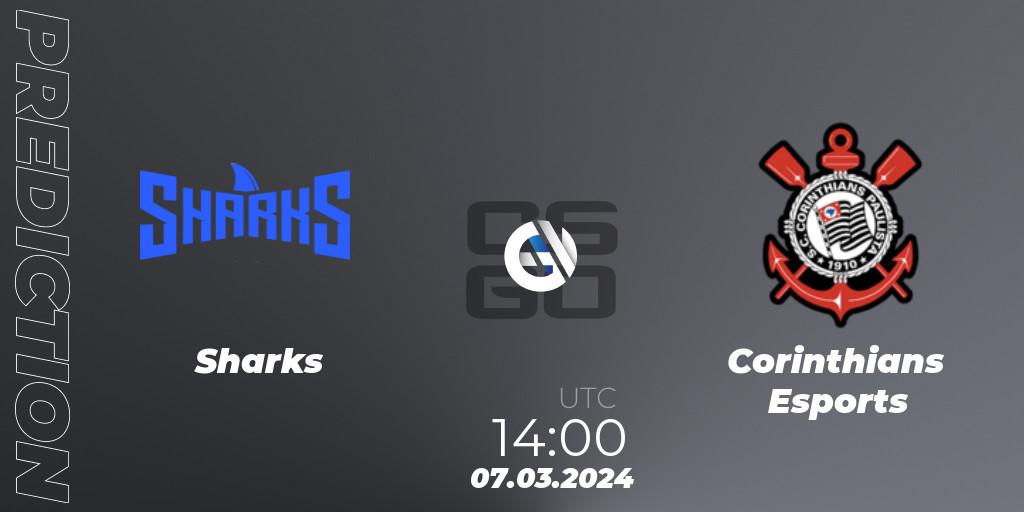 Pronósticos Sharks - Corinthians Esports. 07.03.24. RES Latin American Series #2 - CS2 (CS:GO)