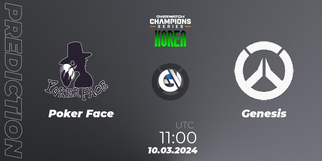 Pronósticos Poker Face - Genesis. 10.03.24. Overwatch Champions Series 2024 - Stage 1 Korea - Overwatch