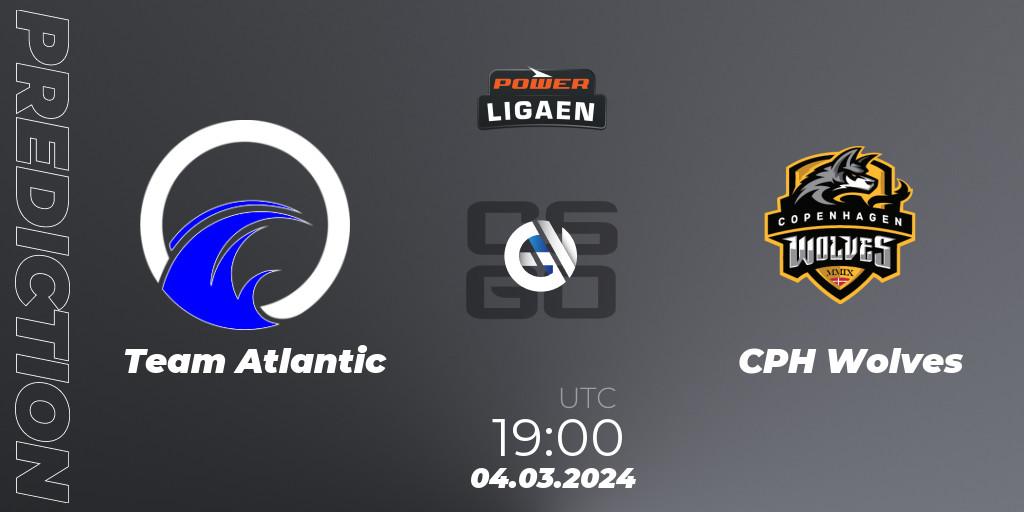 Pronósticos Team Atlantic - CPH Wolves. 06.03.2024 at 19:00. Dust2.dk Ligaen Season 25 - Counter-Strike (CS2)