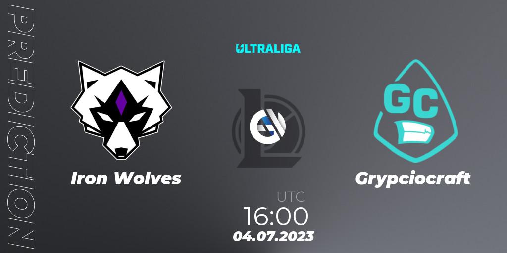 Pronósticos Iron Wolves - Grypciocraft. 04.07.2023 at 16:00. Ultraliga Season 10 2023 Regular Season - LoL