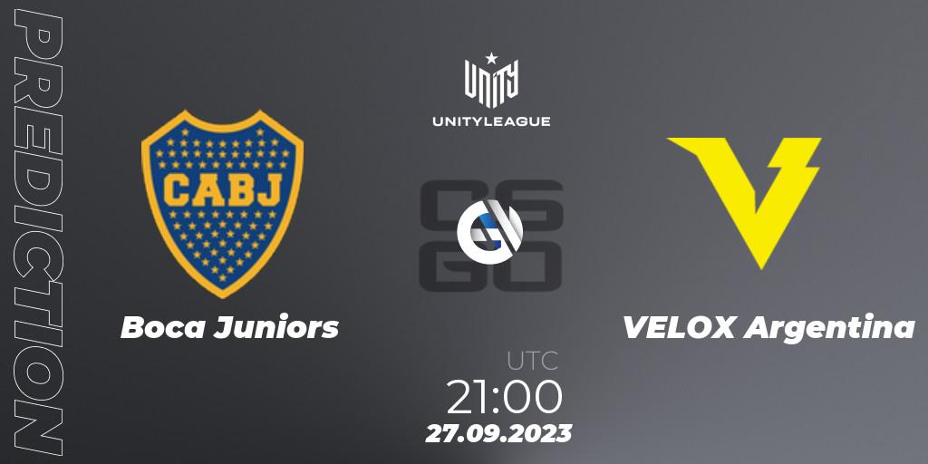 Pronósticos Boca Juniors - VELOX Argentina. 02.10.23. LVP Unity League Argentina 2023 - CS2 (CS:GO)
