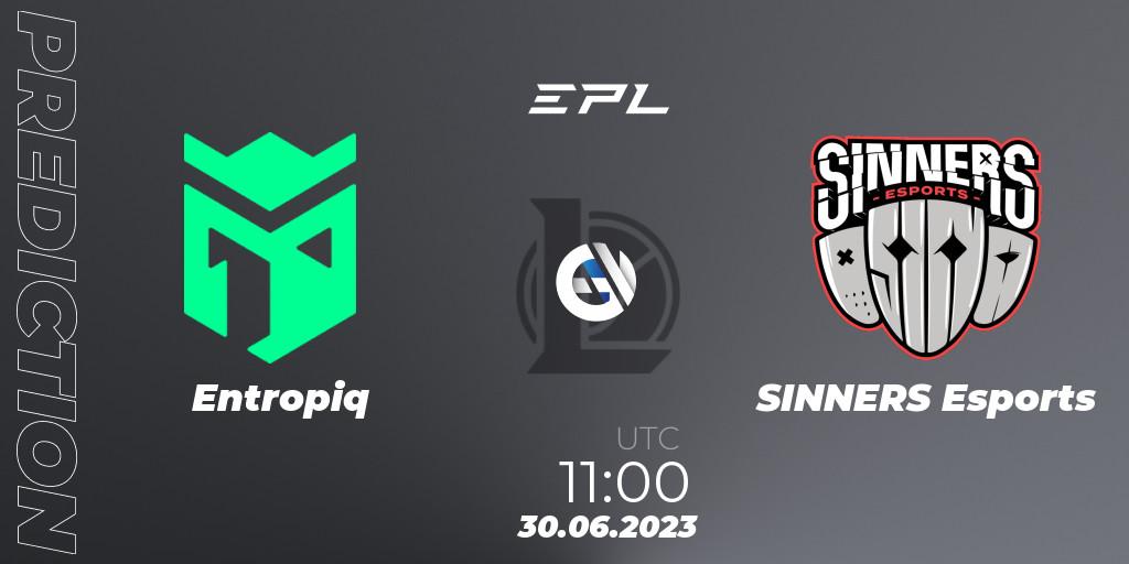 Pronósticos Entropiq - SINNERS Esports. 30.06.2023 at 11:00. EPL Season 1 - LoL