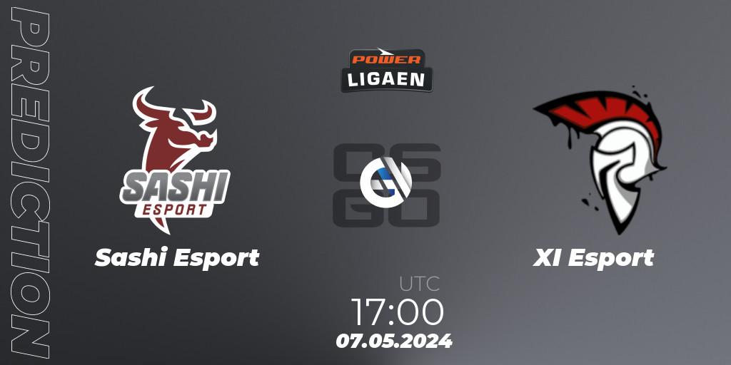 Pronósticos Sashi Esport - XI Esport. 07.05.2024 at 17:00. Dust2.dk Ligaen Season 26 - Counter-Strike (CS2)