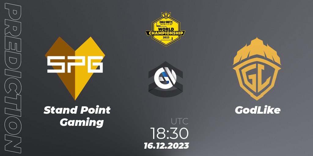 Pronósticos Stand Point Gaming - GodLike. 16.12.23. CODM World Championship 2023 - Call of Duty