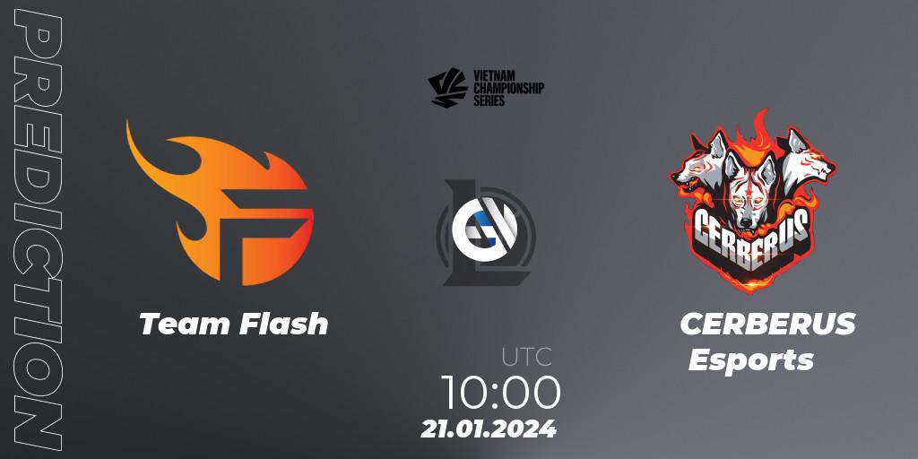 Pronósticos Team Flash - CERBERUS Esports. 21.01.24. VCS Dawn 2024 - Group Stage - LoL