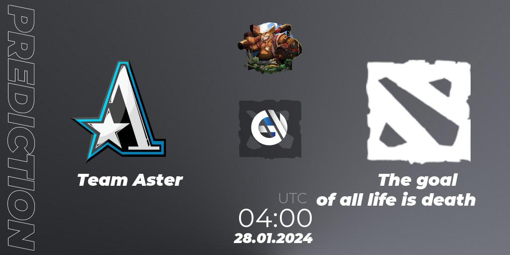 Pronósticos Team Aster - The goal of all life is death. 28.01.24. ESL One Birmingham 2024: China Closed Qualifier - Dota 2
