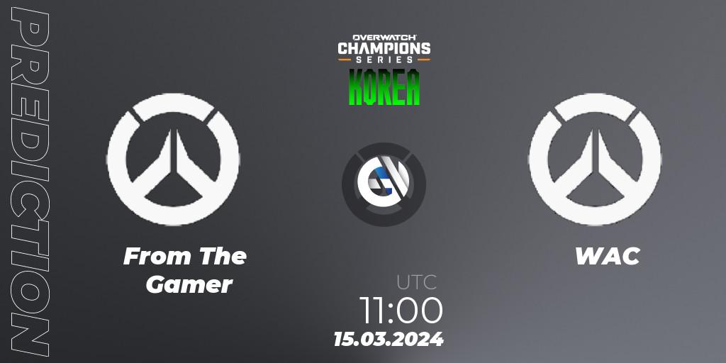 Pronósticos From The Gamer - WAC. 15.03.24. Overwatch Champions Series 2024 - Stage 1 Korea - Overwatch