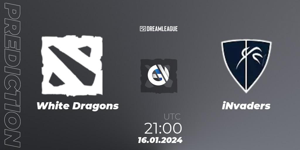Pronósticos White Dragons - iNvaders. 16.01.2024 at 21:00. DreamLeague Season 22: South America Closed Qualifier - Dota 2