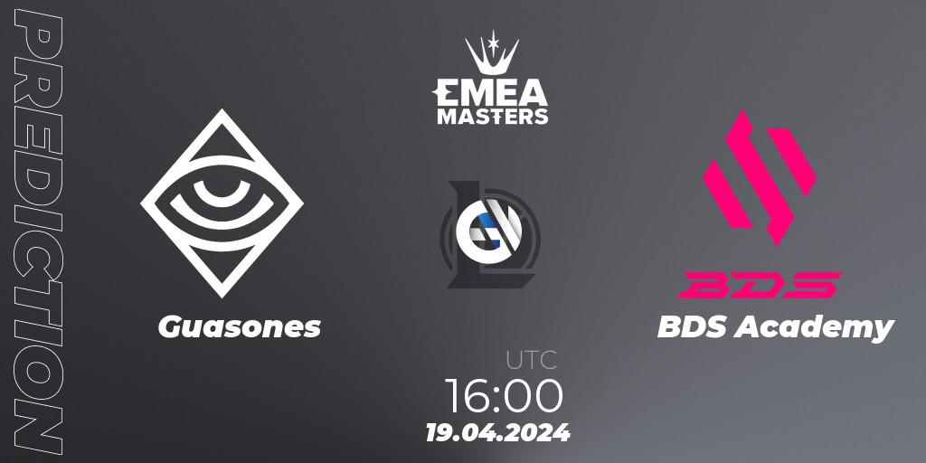 Pronósticos Guasones - BDS Academy. 19.04.24. EMEA Masters Spring 2024 - Group Stage - LoL