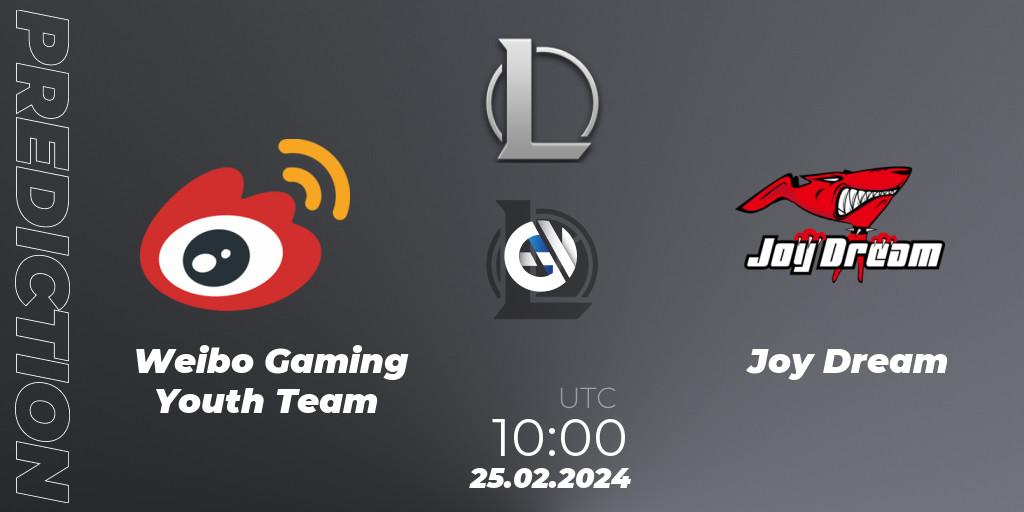Pronósticos Weibo Gaming Youth Team - Joy Dream. 25.02.24. LDL 2024 - Stage 1 - LoL