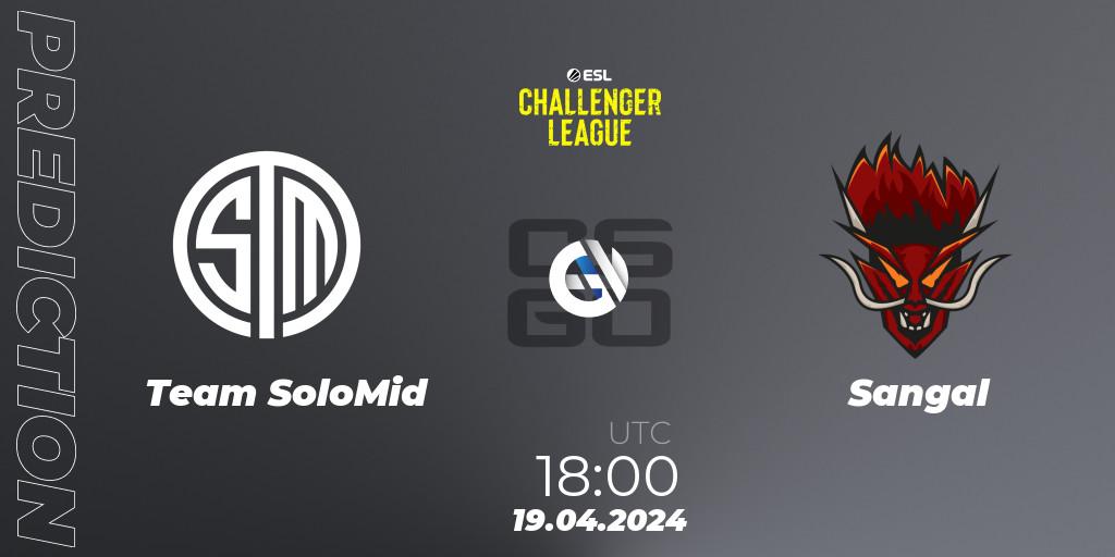 Pronósticos Team SoloMid - Sangal. 19.04.24. ESL Challenger League Season 47: Europe - CS2 (CS:GO)