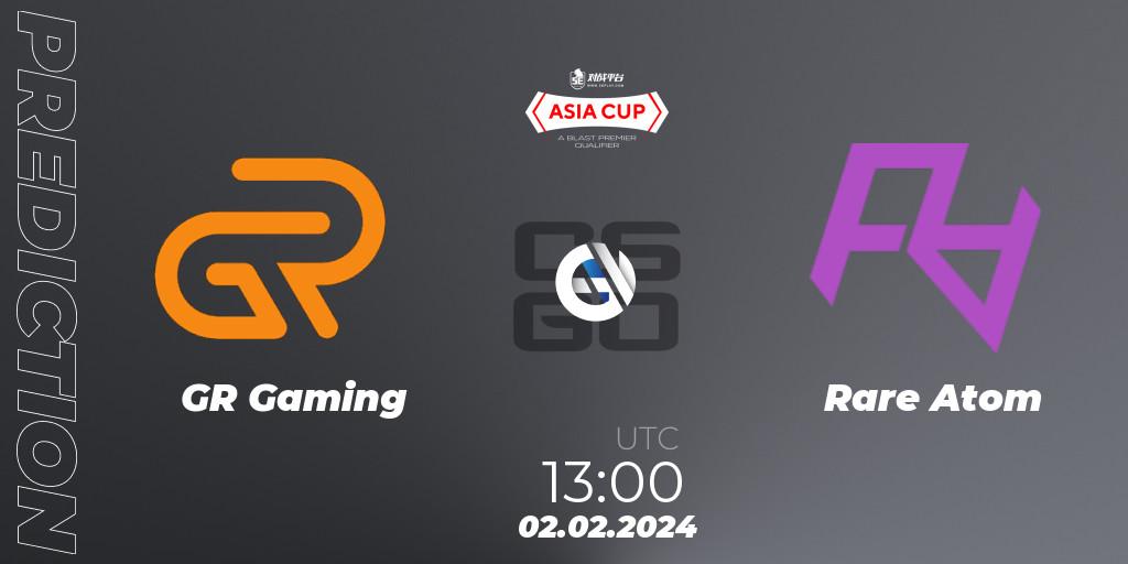 Pronósticos GR Gaming - Rare Atom. 02.02.24. 5E Arena Asia Cup Spring 2024 - BLAST Premier Qualifier - CS2 (CS:GO)