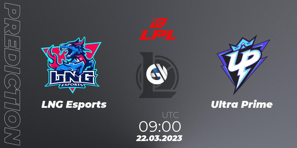 Pronósticos LNG Esports - Ultra Prime. 22.03.23. LPL Spring 2023 - Group Stage - LoL