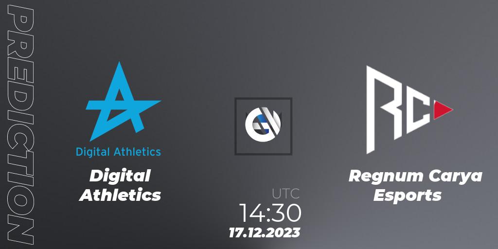 Pronósticos Digital Athletics - Regnum Carya Esports. 17.12.2023 at 14:30. Open Fire All Stars 2023 - VALORANT