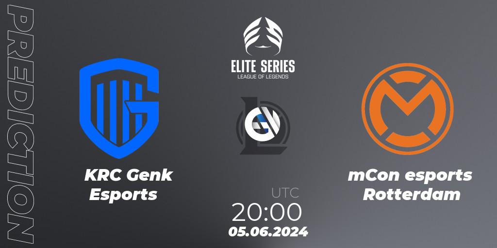 Pronósticos KRC Genk Esports - mCon esports Rotterdam. 05.06.2024 at 20:00. Elite Series Summer 2024 - LoL