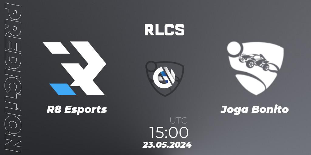Pronósticos R8 Esports - Joga Bonito. 23.05.2024 at 15:00. RLCS 2024 - Major 2: MENA Open Qualifier 6 - Rocket League