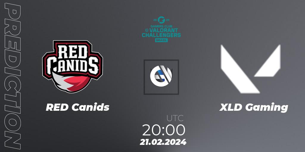 Pronósticos RED Canids - XLD Gaming. 21.02.2024 at 20:00. VALORANT Challengers Brazil 2024: Split 1 - VALORANT