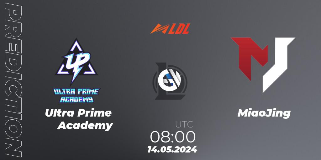 Pronósticos Ultra Prime Academy - MiaoJing. 14.05.2024 at 08:00. LDL 2024 - Stage 2 - LoL