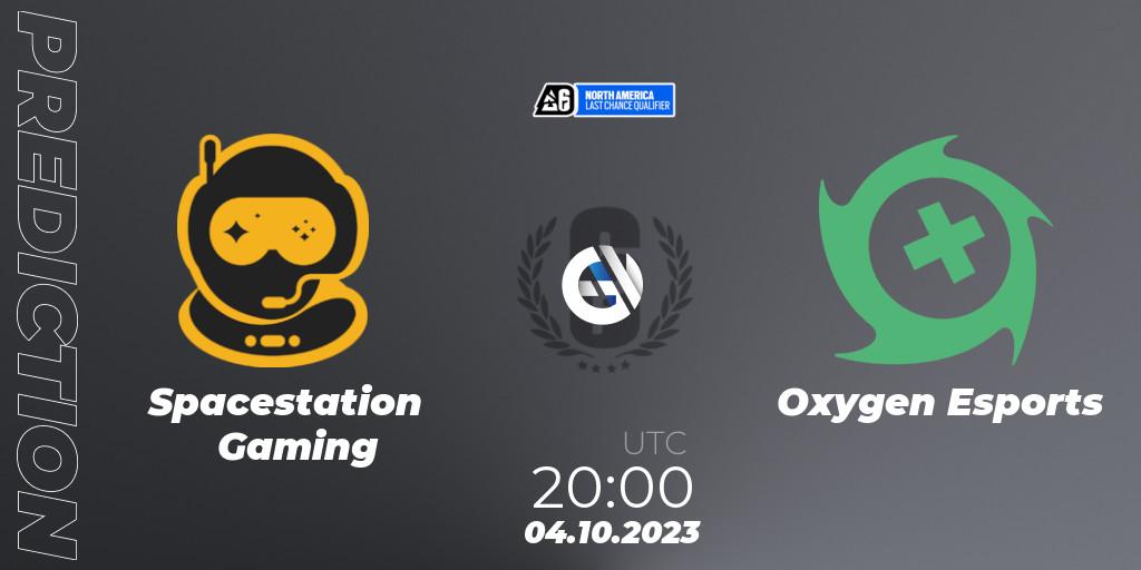 Pronósticos Spacestation Gaming - Oxygen Esports. 04.10.23. North America League 2023 - Stage 2 - Last Chance Qualifier - Rainbow Six