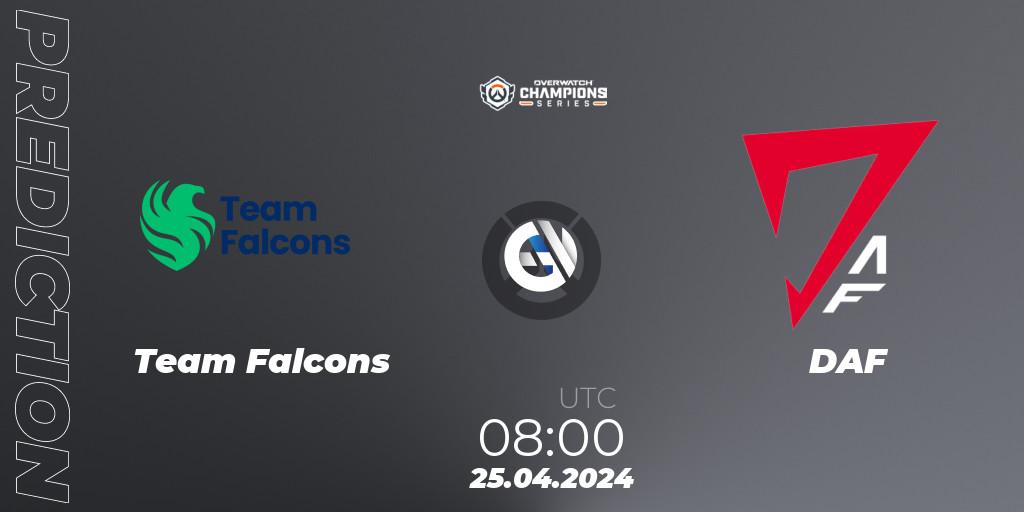 Pronósticos Team Falcons - DAF. 25.04.24. Overwatch Champions Series 2024 - Asia Stage 1 Main Event - Overwatch