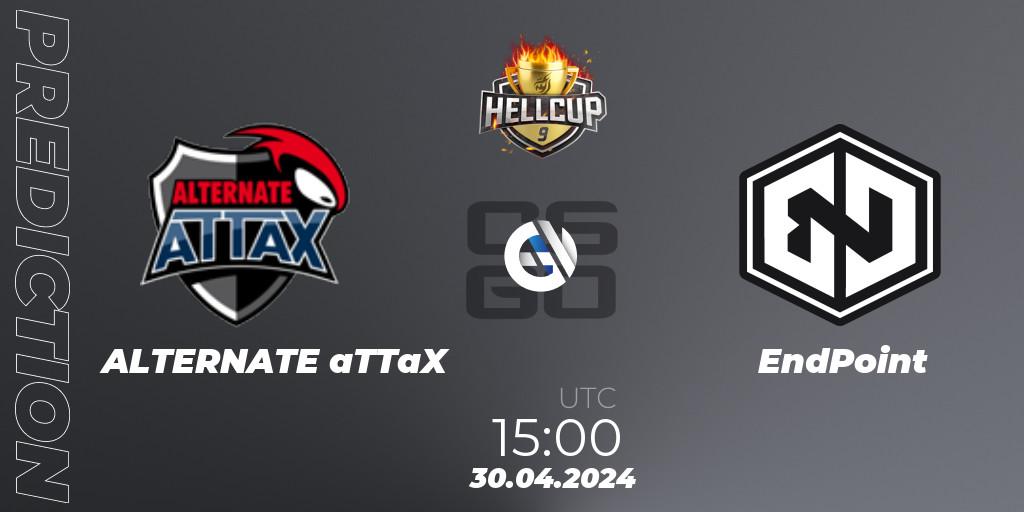 Pronósticos ALTERNATE aTTaX - EndPoint. 30.04.2024 at 15:00. HellCup #9 - Counter-Strike (CS2)