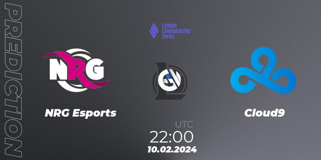 Pronósticos NRG Esports - Cloud9. 10.02.24. LCS Spring 2024 - Group Stage - LoL