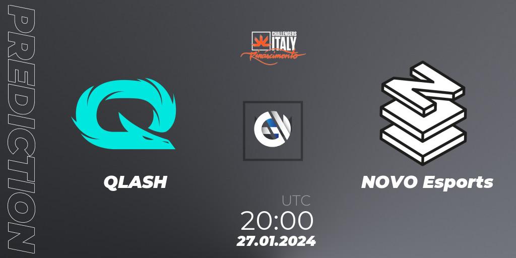 Pronósticos QLASH - NOVO Esports. 27.01.2024 at 20:00. VALORANT Challengers 2024 Italy: Rinascimento Split 1 - VALORANT