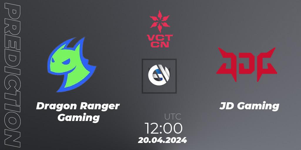 Pronósticos Dragon Ranger Gaming - JD Gaming. 20.04.24. VALORANT Champions Tour China 2024: Stage 1 - Group Stage - VALORANT