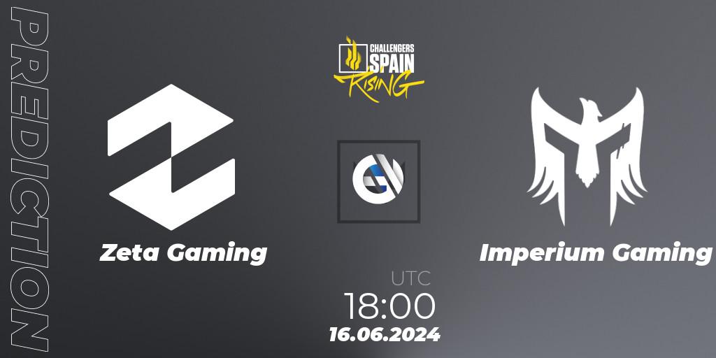Pronósticos Zeta Gaming - Imperium Gaming. 16.06.2024 at 18:00. VALORANT Challengers 2024 Spain: Rising Split 2 - VALORANT