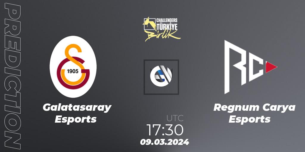 Pronósticos Galatasaray Esports - Regnum Carya Esports. 09.03.2024 at 17:30. VALORANT Challengers 2024 Turkey: Birlik Split 1 - VALORANT