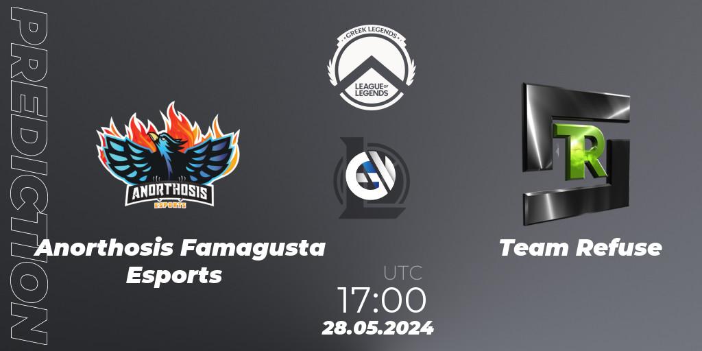 Pronósticos Anorthosis Famagusta Esports - Team Refuse. 28.05.2024 at 17:00. GLL Summer 2024 - LoL