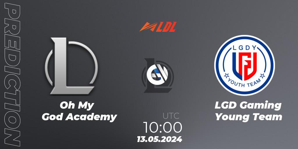 Pronósticos Oh My God Academy - LGD Gaming Young Team. 13.05.24. LDL 2024 - Stage 2 - LoL