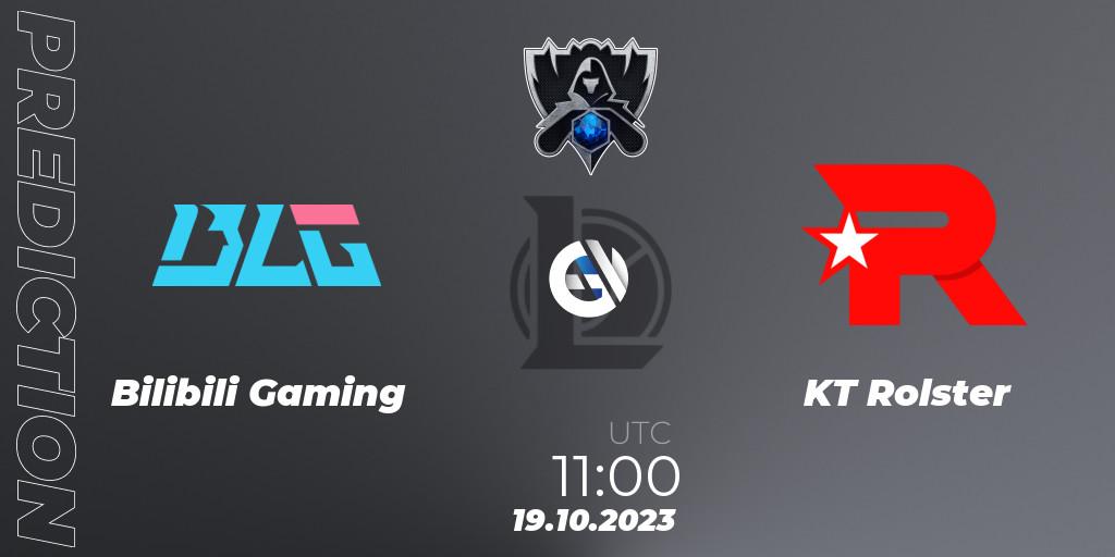 Pronósticos Bilibili Gaming - KT Rolster. 19.10.23. Worlds 2023 LoL - Group Stage - LoL