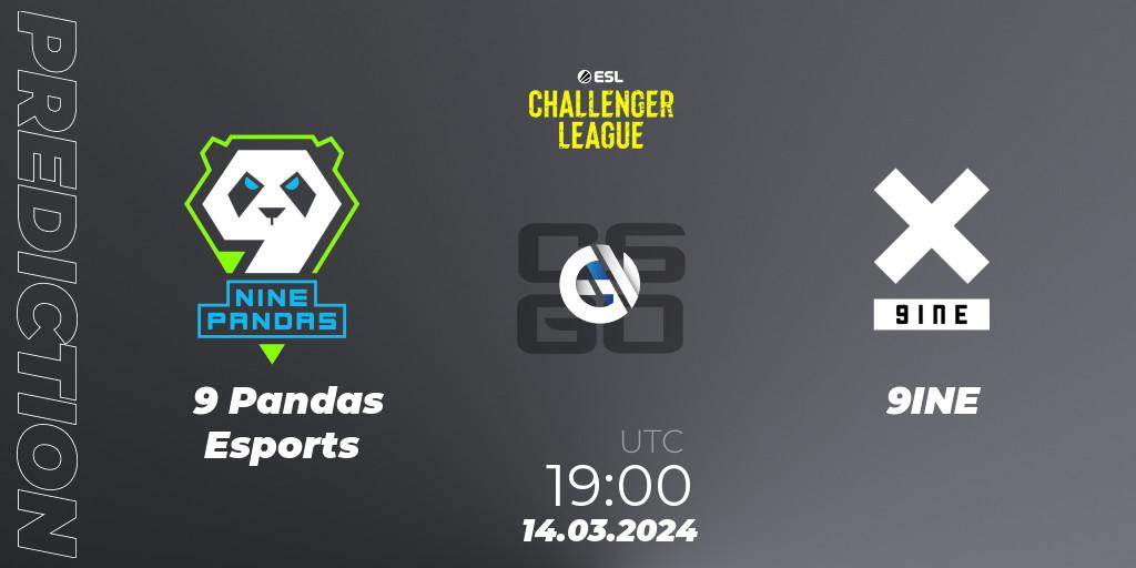 Pronósticos 9 Pandas Esports - 9INE. 03.04.24. ESL Challenger League Season 47: Europe - CS2 (CS:GO)