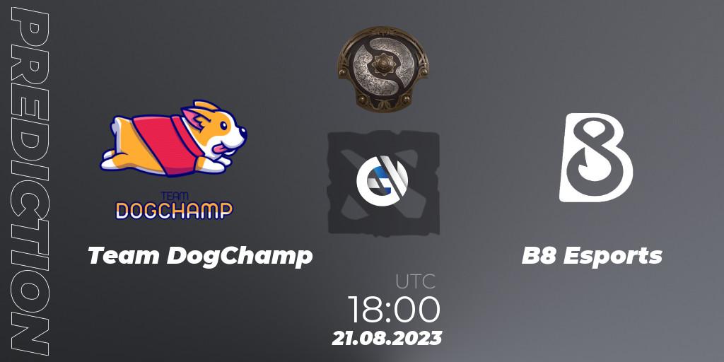 Pronósticos Team DogChamp - B8 Esports. 21.08.23. The International 2023 - North America Qualifier - Dota 2