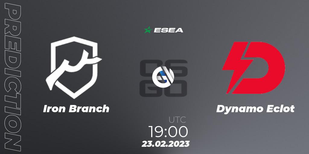 Pronósticos Iron Branch - Dynamo Eclot. 03.03.2023 at 13:00. ESEA Season 44: Advanced Division - Europe - Counter-Strike (CS2)