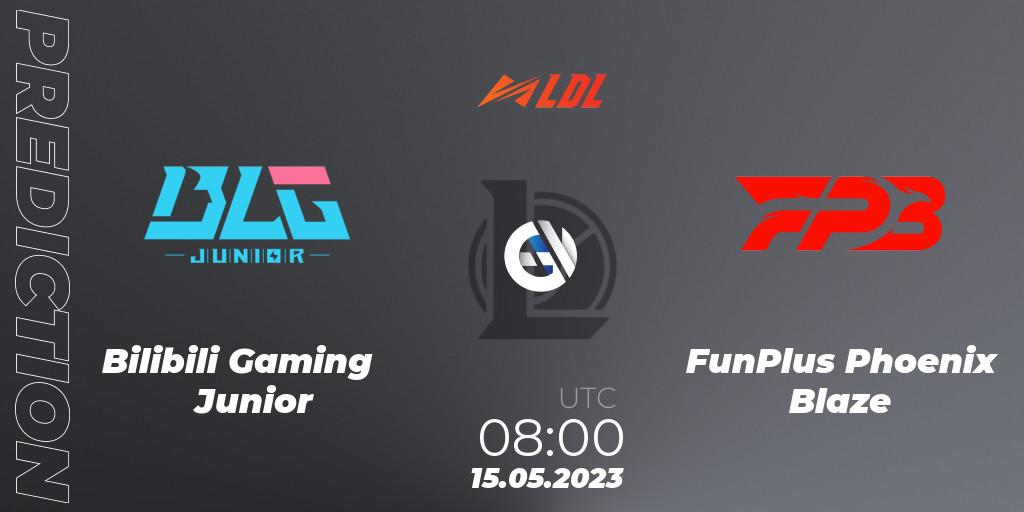 Pronósticos Bilibili Gaming Junior - FunPlus Phoenix Blaze. 15.05.2023 at 08:00. LDL 2023 - Regular Season - Stage 2 - LoL