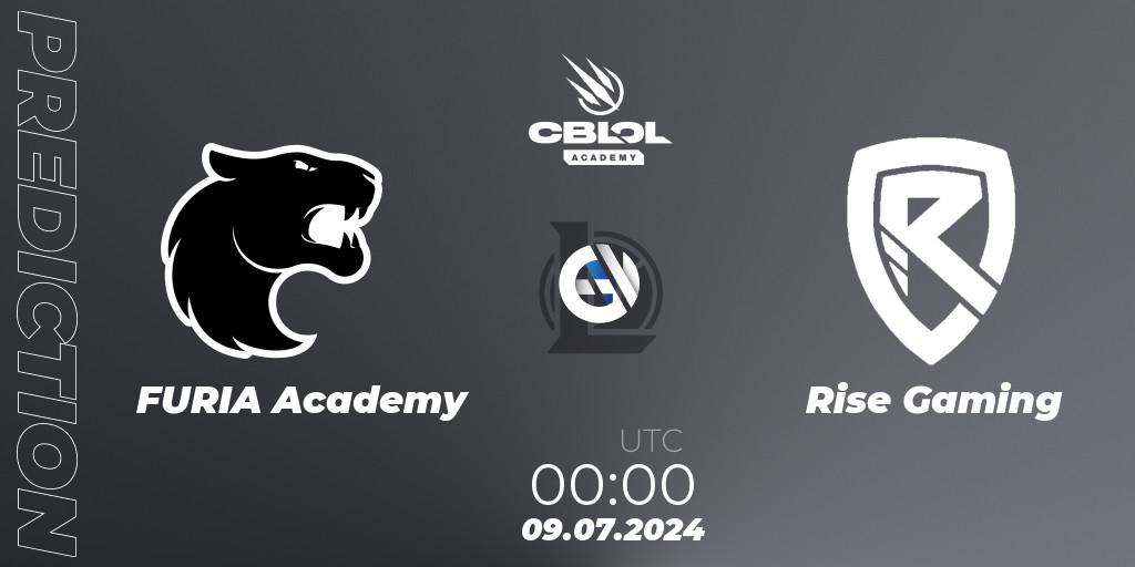 Pronósticos FURIA Academy - Rise Gaming. 10.07.2024 at 00:00. CBLOL Academy 2024 - LoL