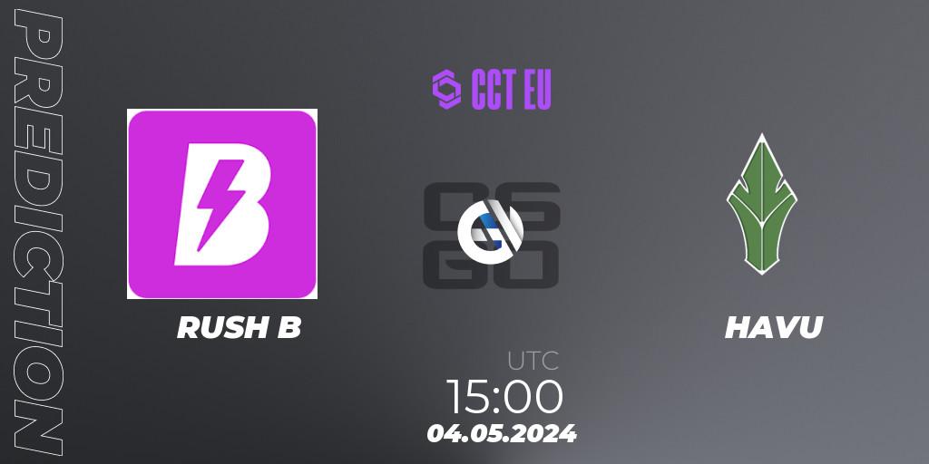 Pronósticos RUSH B - HAVU. 04.05.2024 at 15:00. CCT Season 2 Europe Series 2 - Counter-Strike (CS2)