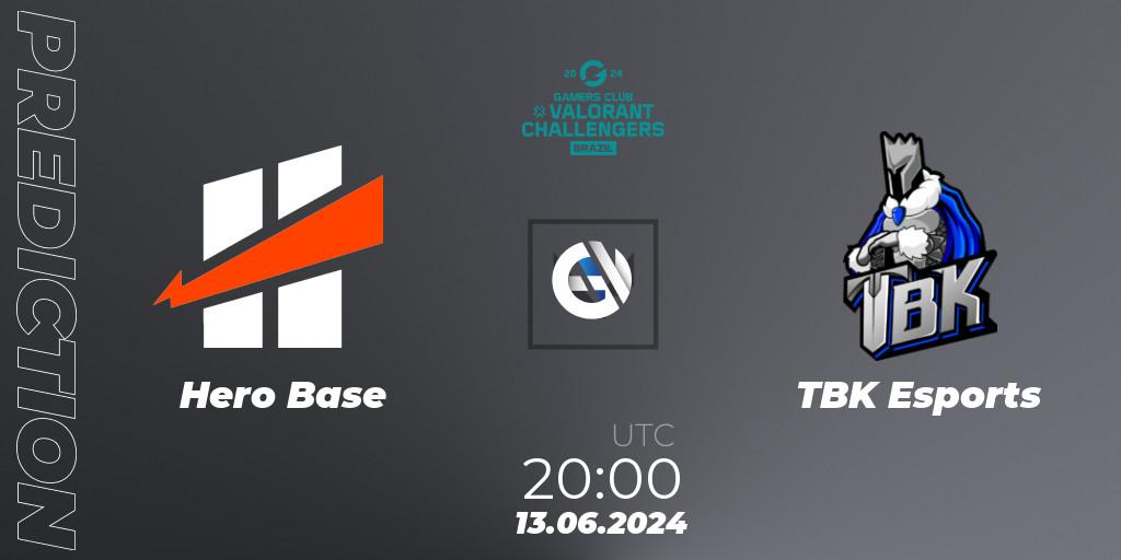 Pronósticos Hero Base - TBK Esports. 13.06.2024 at 20:00. VALORANT Challengers 2024 Brazil: Split 2 - VALORANT
